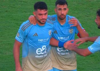 فيديو ياسر إبراهيم يسجل هدف الأهلي الثالث أمام حرس الحدود