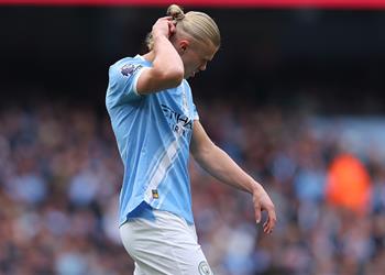 هالاند يسجل الهدفين الرابع والخامس لـ مانشستر سيتي أمام بيرنلي