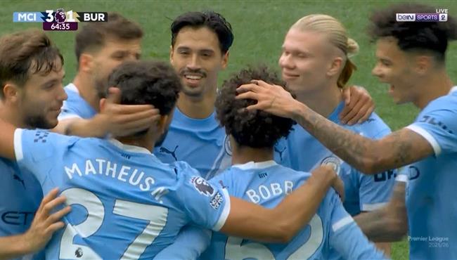 اهداف مباراة مانشستر سيتي وبيرنلي في الدوري الانجليزي