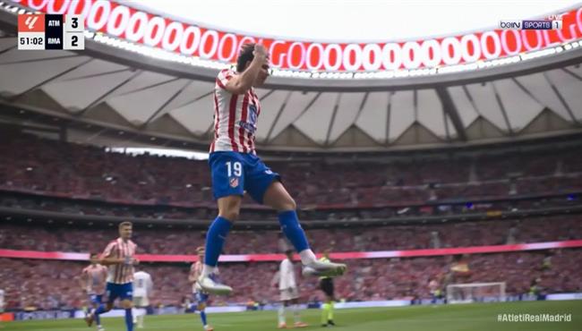 هدف جوليان الفاريز في مرمي ريال مدريد بالدوري الاسباني