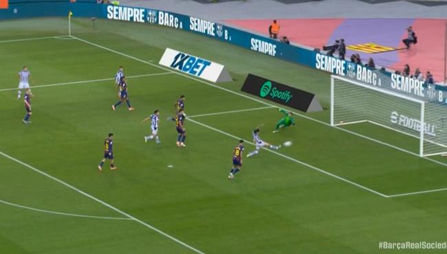 اهداف مباراة برشلونة وريال سوسيداد في الدوري الاسباني