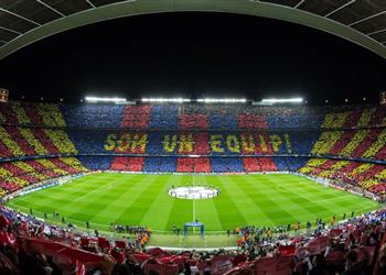 يويفا يحدد ملعب مباراة برشلونة وأولمبياكوس في دوري أبطال أوروبا