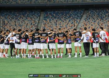 مران منتخب مصر تدريبات بدنية وجمل فنية قبل مواجهة إثيوبيا