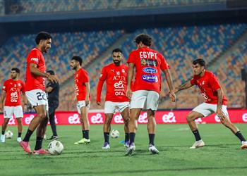 بحضور وزير الثقافة منتخب مصر يختتم تدريباته استعدادا لمواجهة إثيوبيا غدا