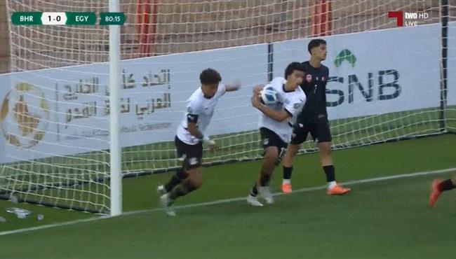 هدف تعادل مصر مع البحرين 1 1 كأس الخليج تحت 20 عام