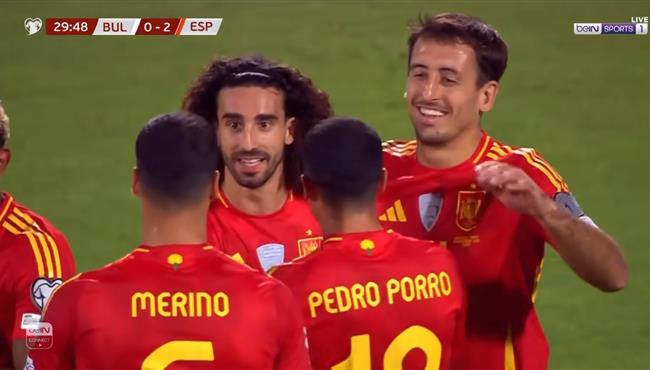 هدف اسبانيا الثاني في مرمي بلغاريا بتصفيات كأس العالم