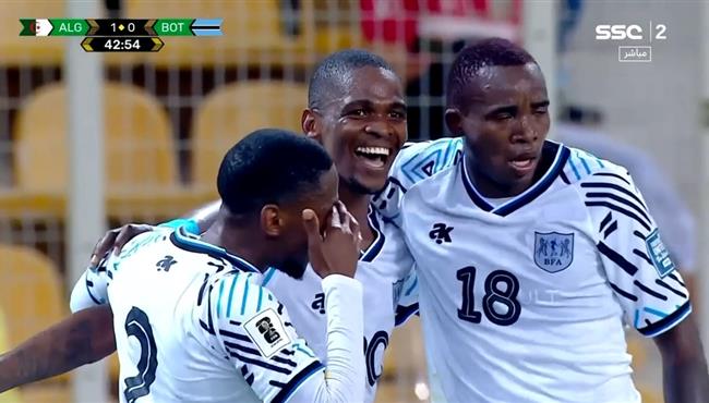 هدف تعادل بوتسوانا مع الجزائر 1 1 تصفيات كأس العالم