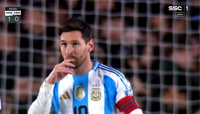 هدف ميسي الاول الرائع في مرمي فنزويلا بتصفيات كأس العالم