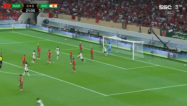 هدف النيجر الملغي امام المغرب في تصفيات كأس العالم