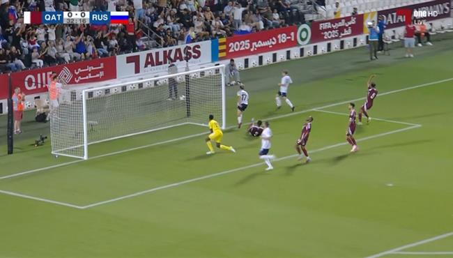 اهداف مباراة قطر وروسيا 1 4 مباراة ودية