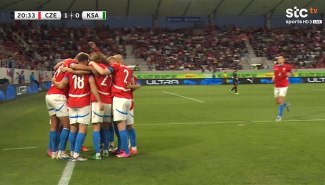 هدف التشيك الاول في مرمي السعودية مباراة ودية