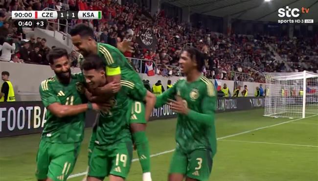 هدف تعادل السعودية العالمي مع التشيك (1-1) مباراة ودية