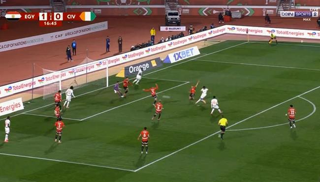 انقاذ رائع من رامي ربيعه يمنع كوت ديفوار من تسجيل هدف محقق امام مصر