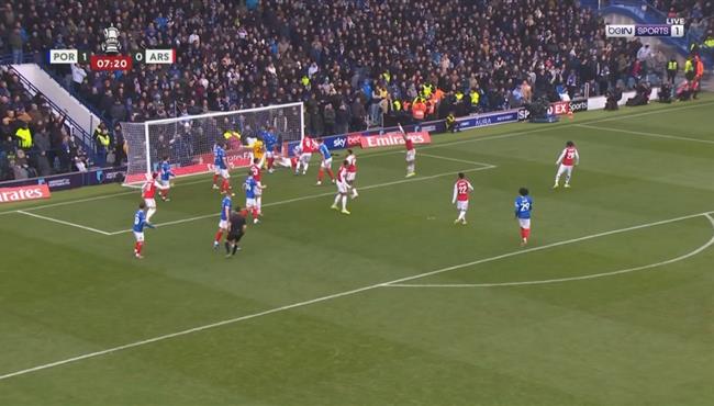 اهداف مباراة ارسنال وبورتسموث في كأس الاتحاد الانجليزي