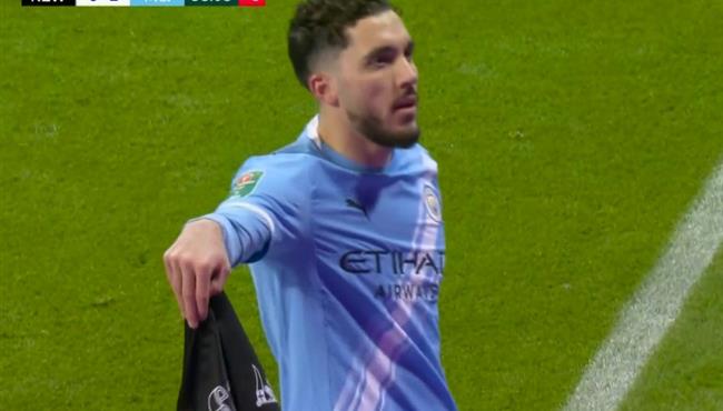 هدف مانشستر سيتي الثاني في مرمي نيوكاسل بكأس الرابطة الانجليزية