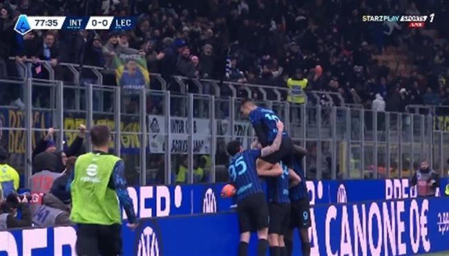 هدف فوز انتر ميلان علي ليتشي 1 0 الدوري الايطالي