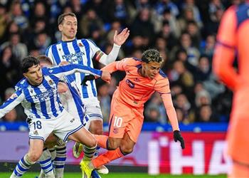ترتيب الدوري الإسباني بعد هزيمة برشلونة أمام ريال سوسيداد