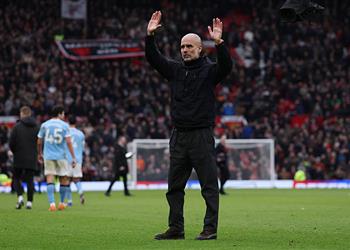 جوارديولا بعد الخسارة أمام مانشستر يونايتد لم نقم بأي حركة للفوز