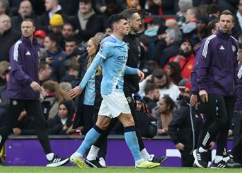 سبب استبدال فيل فودين أمام مانشستر يونايتد في الدوري الإنجليزي