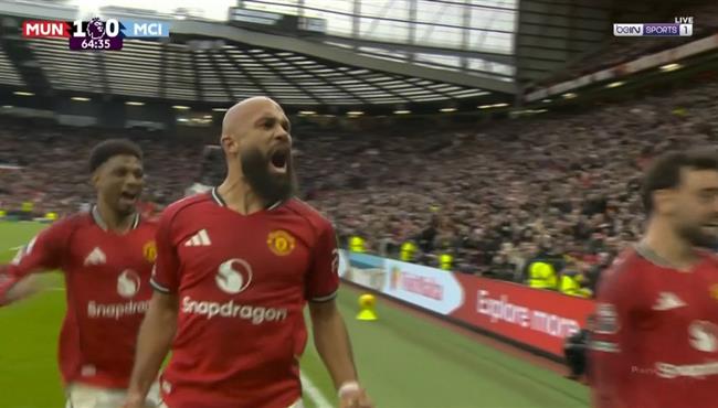 اهداف مباراة مانشستر سيتي ومانشسر يونايتد في الدوري الانجليزي