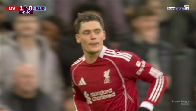 هدف ليفربول الاول في مرمي بيرنلي بالدوري الانجليزي