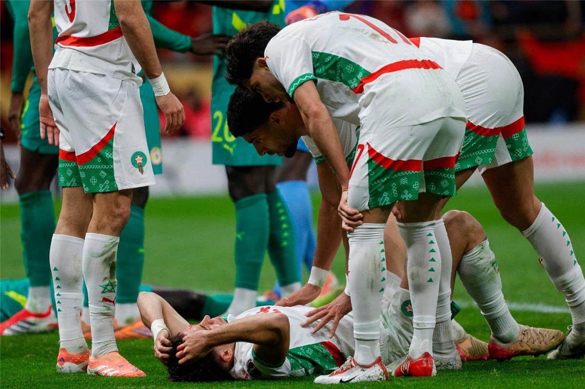 صورة | إصابة دموية للاعب المغرب أمام السنغال في نهائي كأس أمم إفريقيا