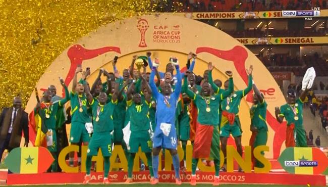 مراسم تتويج السنغال بطلا لكأس امم افريقيا 2025