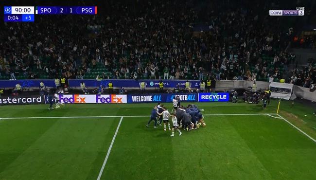 اهداف مباراة باريس سان جيرمان وسبورتينج لشبونة 1 2 دوري ابطال اوروبا