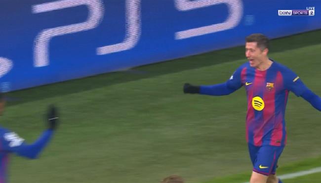 هدف ليفاندوفسكي في مرمي سلافيا براج بدوري أبطال اوروبا