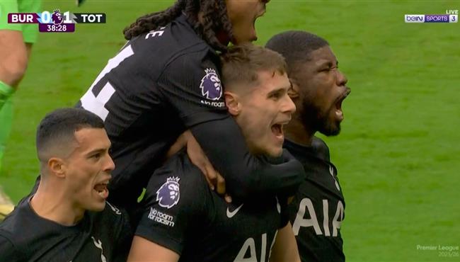 اهداف مباراة توتنهام وبيرنلي في الدوري الانجليزي