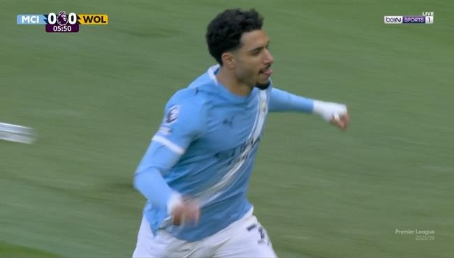 ملخص لمسات عمر مرموش في مباراة مانشستر سيتي ولفرهامبتون بالدوري الانجليزي