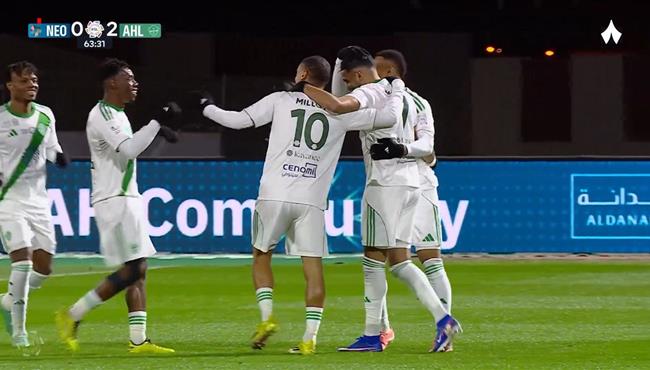 اهداف مباراة الاهلي ونيوم 3 0 الدوري السعودي