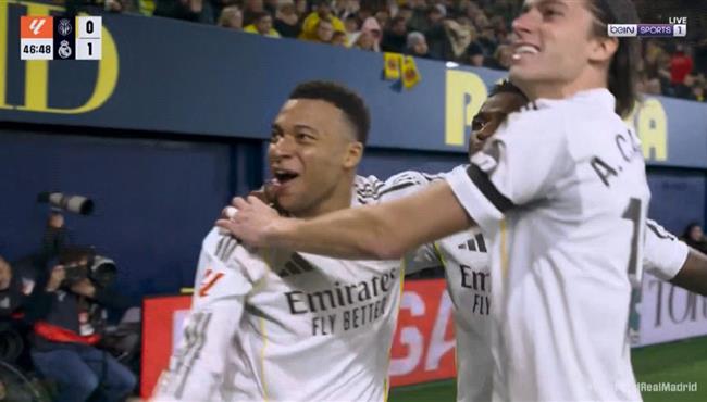 هدف مبابي في مرمي فياريال بالدوري الاسباني