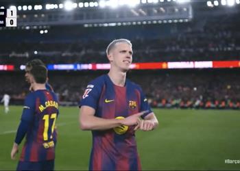 فيديو أولمو يسجل هدف برشلونة الأول أمام ريال أوفييدو ورافينها يسجل الثاني