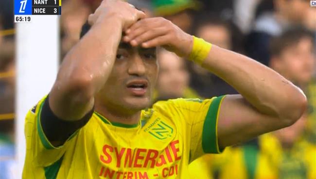 القائم يحرم مصطفي محمد من تسجيل هدف امام نيس بالدوري الفرنسي