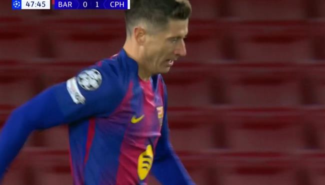 هدف ليفاندوفسكي في مرمي كوبنهاجن الاول بدوري ابطال اوروبا