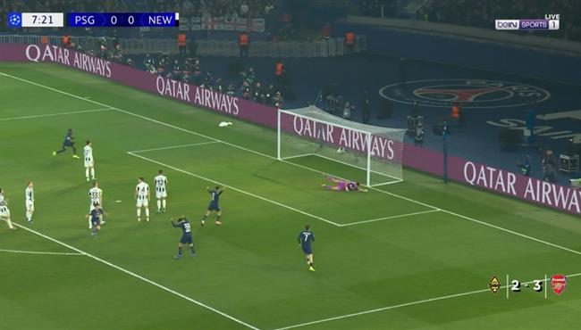 اهداف مباراة باريس سان جيرمان ونيوكاسل 1 1 دوري ابطال اوروبا