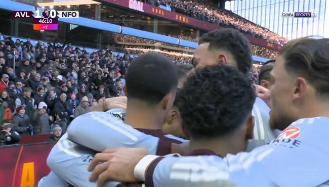 اهداف مباراة استون فيلا ونوتينجهام فورست في الدوري الانجليزي