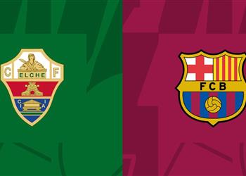 موعد والقناة الناقلة لمباراة برشلونة وإلتشي اليوم في الدوري الإسباني والمعلق