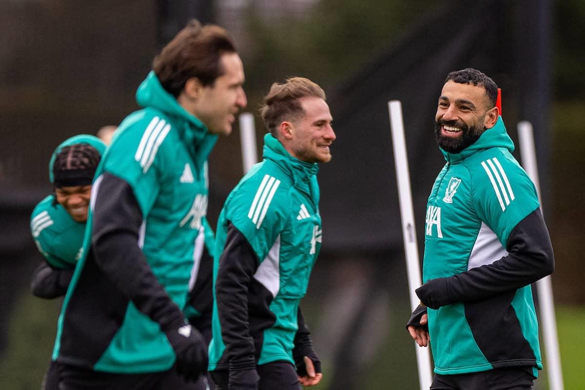 لاعب مصري جديد يتواجد في تدريبات ليفربول استعدادًا لمواجهة نيوكاسل في الدوري الإنجليزي 