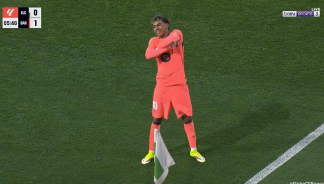 هدف لامين يامال الرائع في مرمي التشي بالدوري الاسباني