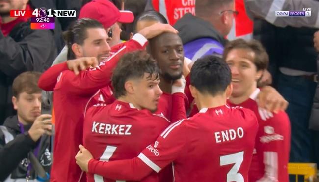 اهداف مباراة ليفربول ونيوكاسل في الدوري الانجليزي