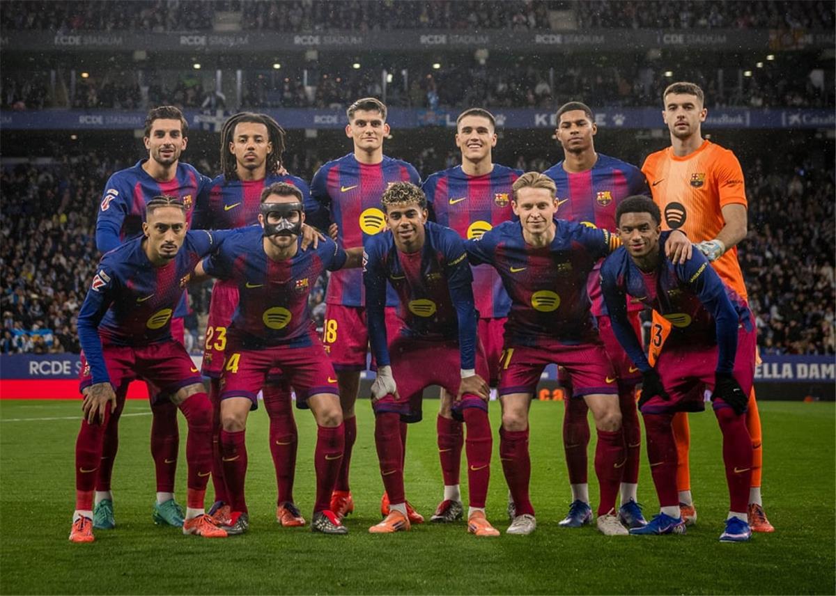 رجل مباراة برشلونة وإسبانيول في الدوري الإسباني 