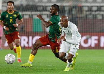 فيديو ماكجوبا يسجل هدف جنوب إفريقيا الأول أمام الكاميرون