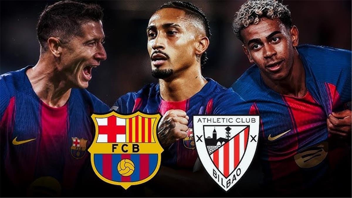 بالترددات | 11 قناة مفتوحة تنقل مباراة برشلونة وأتلتيك بلباو اليوم في كأس السوبر الإسباني 