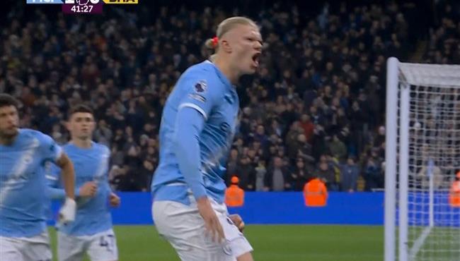 هدف هالاند في مرمي برايتون بالدوري الانجليزي