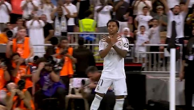 هدف رودريجو في مرمي اتلتيكو مدريد بكاس السوبر الاسباني