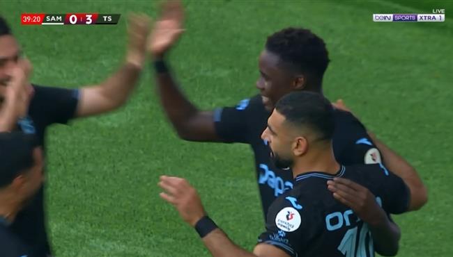 اسيست محمد صلاح في مباراة طرابزون سبور وسامسون سبور بالدوري التركي