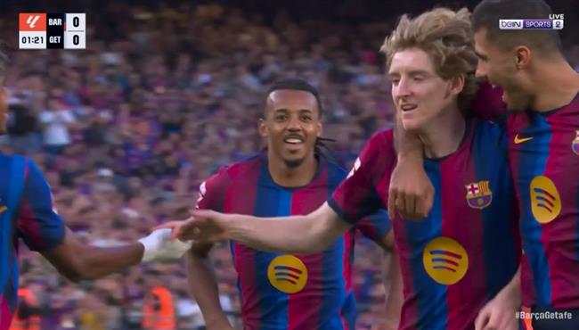 هدف برشلونة الاول في مرمي خيتافي بالدوري الاسباني