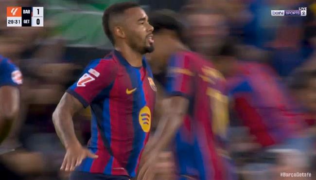 هدف جابرييل جيسوس في مرمي خيتافي بالدوري الاسباني